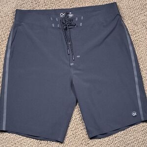 Outerknown Apex Boardshorts Mens 32 Black Performance Surf Swim Shorts